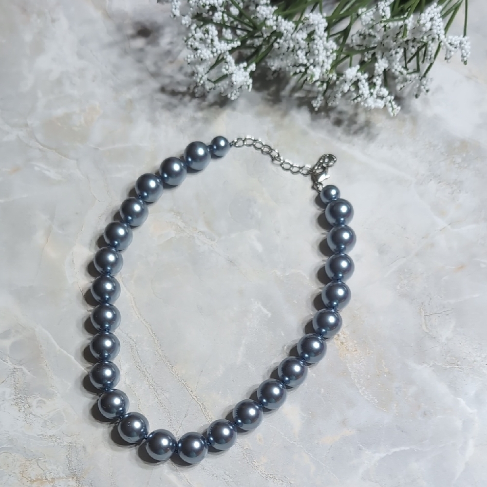 Charter Club Elegant Gray Pearl Necklace NWOT
